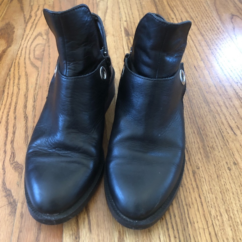 ZARA black ankle boots